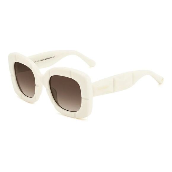 New! Kate Spade JOSEY/G/S 0SZJHA White Square Sunglasses, Authentic main image 7